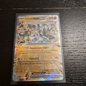 Pokemon Cornerstone Mewtwo ex Holographic Card - Gold, Silver, Blue